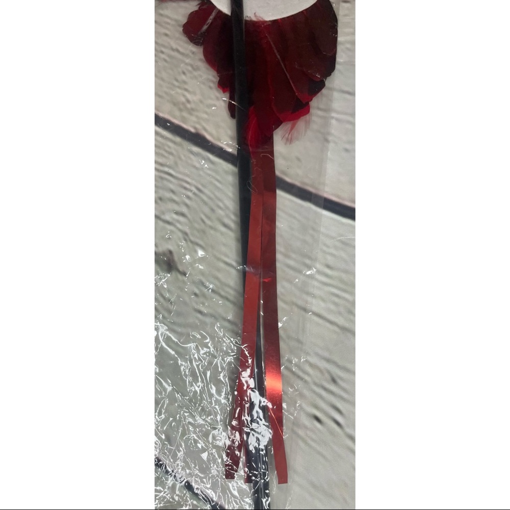 Red Sequin Masquerade Mask - Picture 13 of 15
